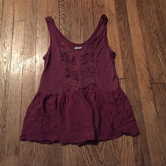 Urban Outfitters Kimichi Blue Maroon Tank