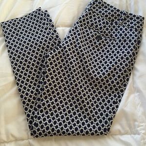 NWT patterned pencil pants