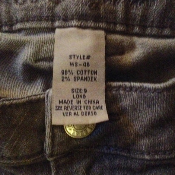 Gray Skinny Stretch Jeans - Picture 2 of 2