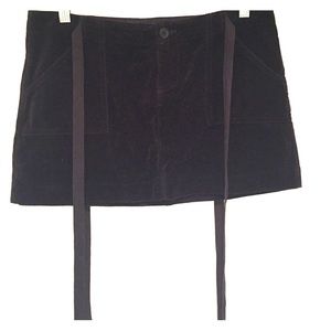Juicy Couture Jeans Black velvet mini skirt