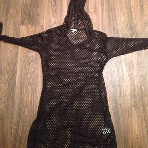 Medium fish net bathing suit cover