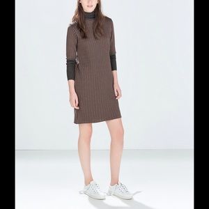 Zara Jacquard Check Dress, Small.