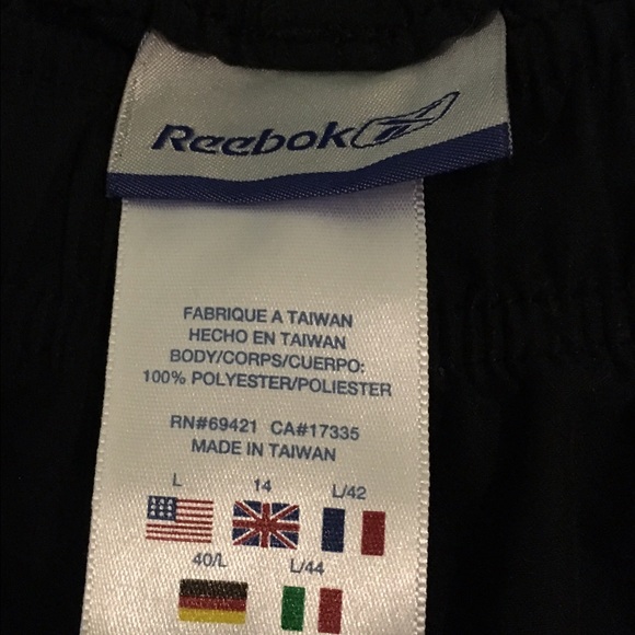 BLACK RUNNING SHORTS (REEBOK) - Picture 2 of 2