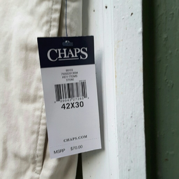 Ralph Lauren CHAPS Khaki Pants 42 x 30 - Picture 3 of 5