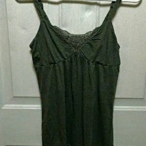 American Eagle Outfitters dark green summer top