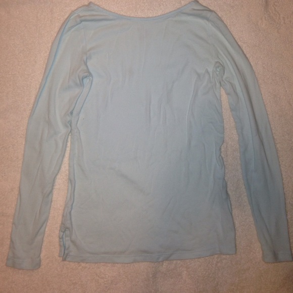 Blue long sleeve tee