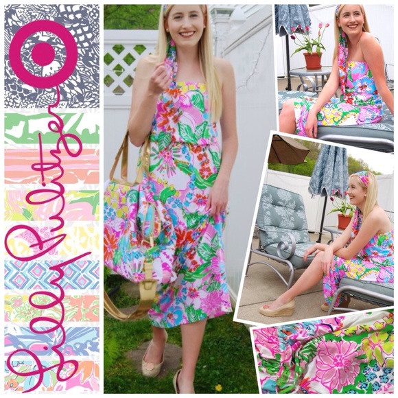 Lilly Pulitzer Dresses & Skirts - NEW! Lilly Pulitzer Nosie Posey Maxi Dress M