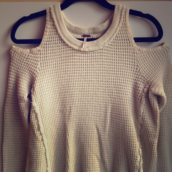 Free People "Sunrise" cold shoulder top