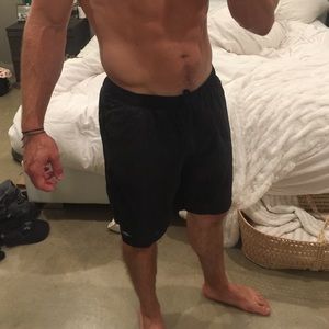 Men's Black Marmot Drawstring Shorts