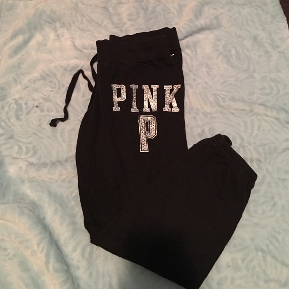 VS PINK black sweatpants