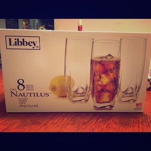 Set of 8 18oz glasses