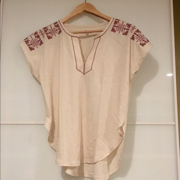 Madewell women's embroidered top