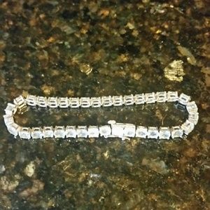 Diamond and silver woman bracelet