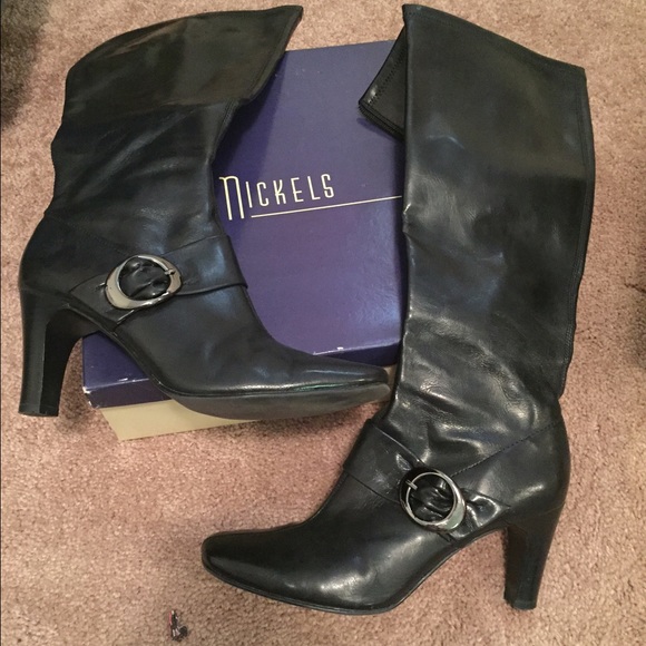 Black Nickels Boots size 9