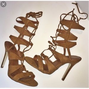 Windsor brown lace up sandals