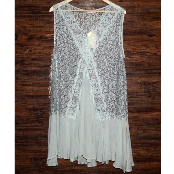 LACE TUNIC Embroidered Bohemian Draped Swing Dress - Picture 3 of 5