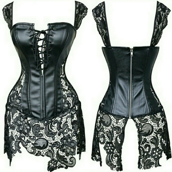*****SOLD*******Leather & Lace Lingerie