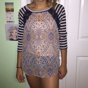 Funky quarter sleeve shirt with beautiful design