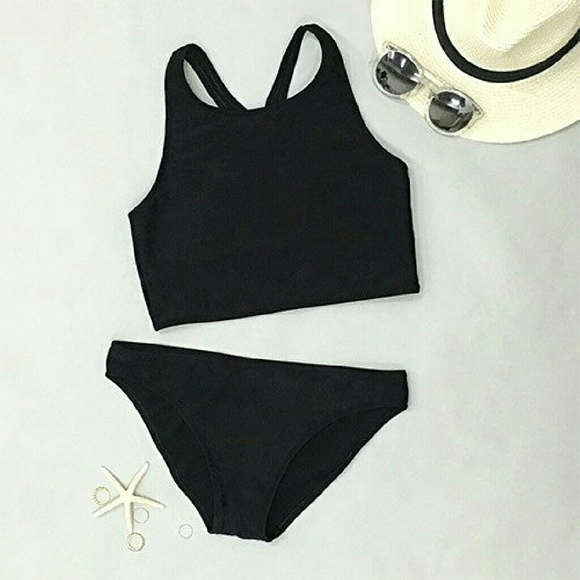 NWT Black Tank Bikini
