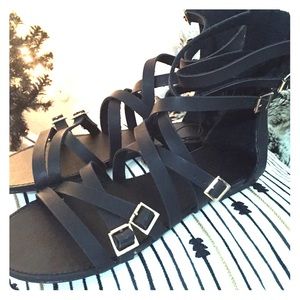 REDUCED❗️NEW Faux Leather Sandals