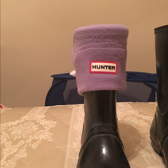 Short Hunter rain boots socks