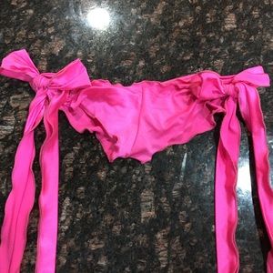 Pink scrunch butt, side tie bottoms