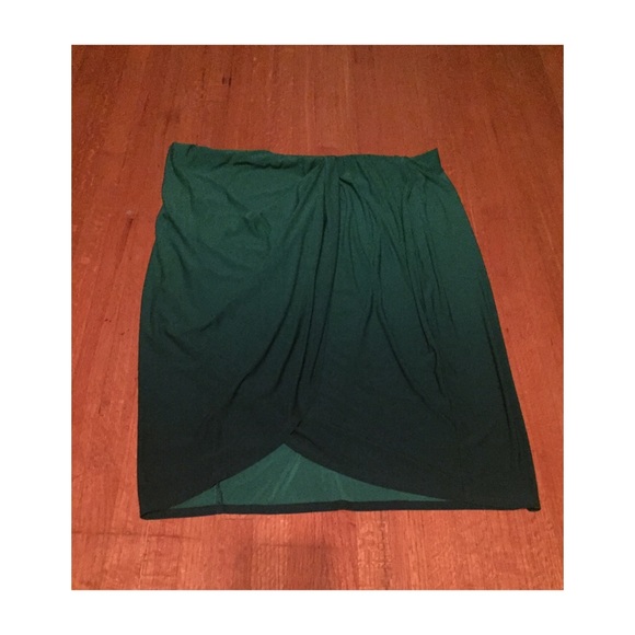 Ombré Green Tulip Wrap Skirt