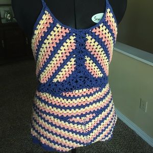 MINKPINK Crochet Cover-Up/Romper