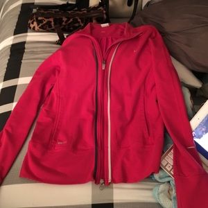 Medium Nike Fit red zip up jacket!