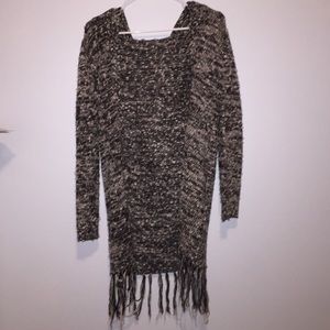 Tillys Grey Cardigan with fringe
