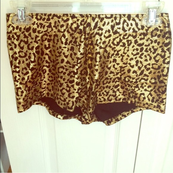 Leopard print shorts