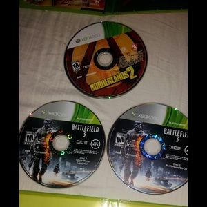 Xbox 360 games Borderlands 2 & Battlefield 3