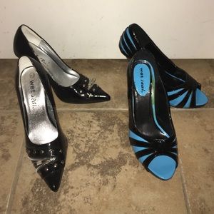 2 pairs of fun heels