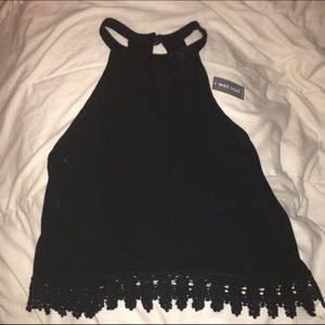 Black Halter Top