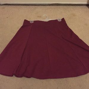 Maroon skirt
