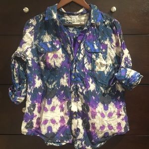 NWOT Calvin Klein Patterned Blouse