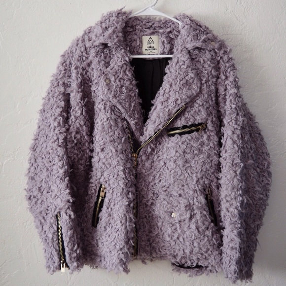 UNIF Jackets & Blazers - UNIF fuzzy moto coat ✨
