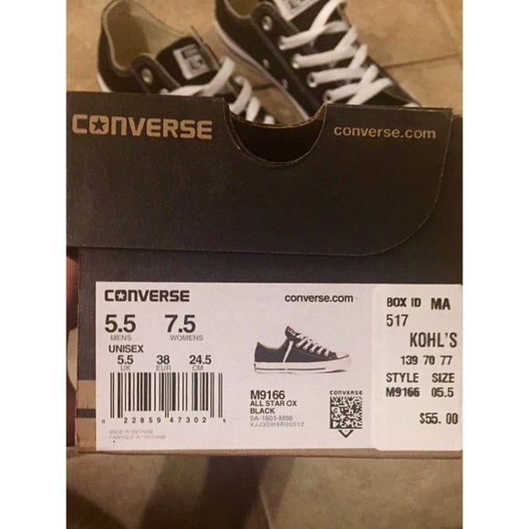 🚫SOLD🚫 Unisex black converse - Picture 3 of 3