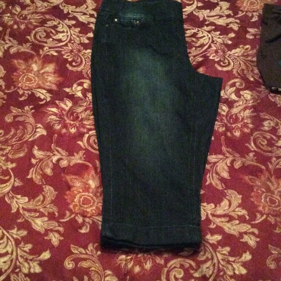 Denim capris