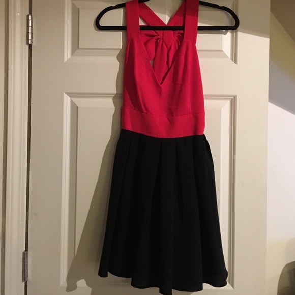 Francesca's Red and Black Bow Dress!
