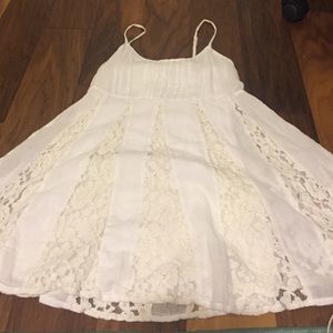 Hollister white lace dress size XS