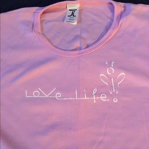 Love life tee shirt