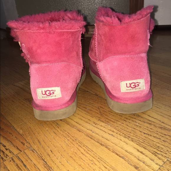 Ugg Australia Mini Bailey Button Pink - Picture 2 of 4