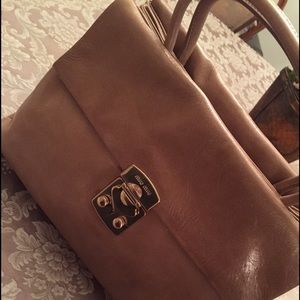 Miu Miu beige leather Vitello shine