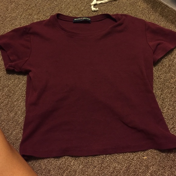 MAROON BRANDY TEE