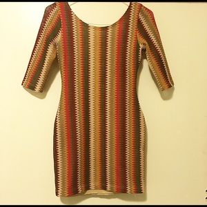 ✨Multi-colored Zigzag Party Dress✨