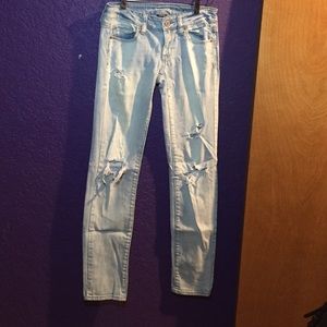 American Eagle Faded Ripped Jeans