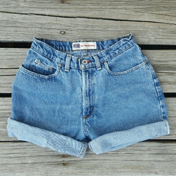 Vintage Pants - ❌SOLD❌Vintage High Waisted Denim Shorts Size 6