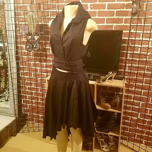 Dresses & Skirts - Black asymmetric skirt nwot
