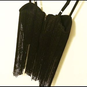 ✨Sexy Black Metallic Tube Top✨